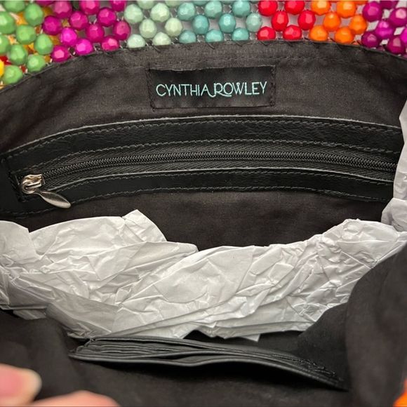 Cynthia Rowley Rainbow Beaded Crossbody Bag - Picture 9 of 11